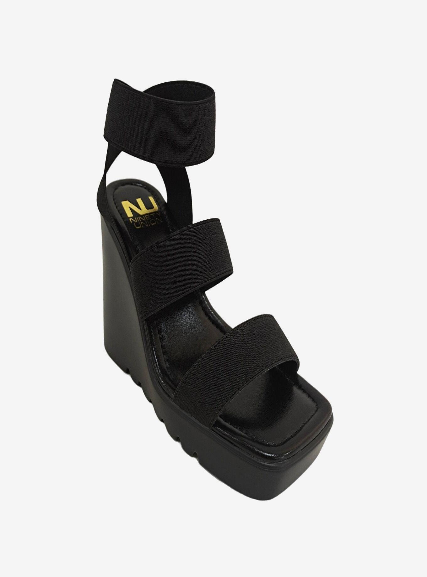 Paige Wedge Sandal Black, , hi-res