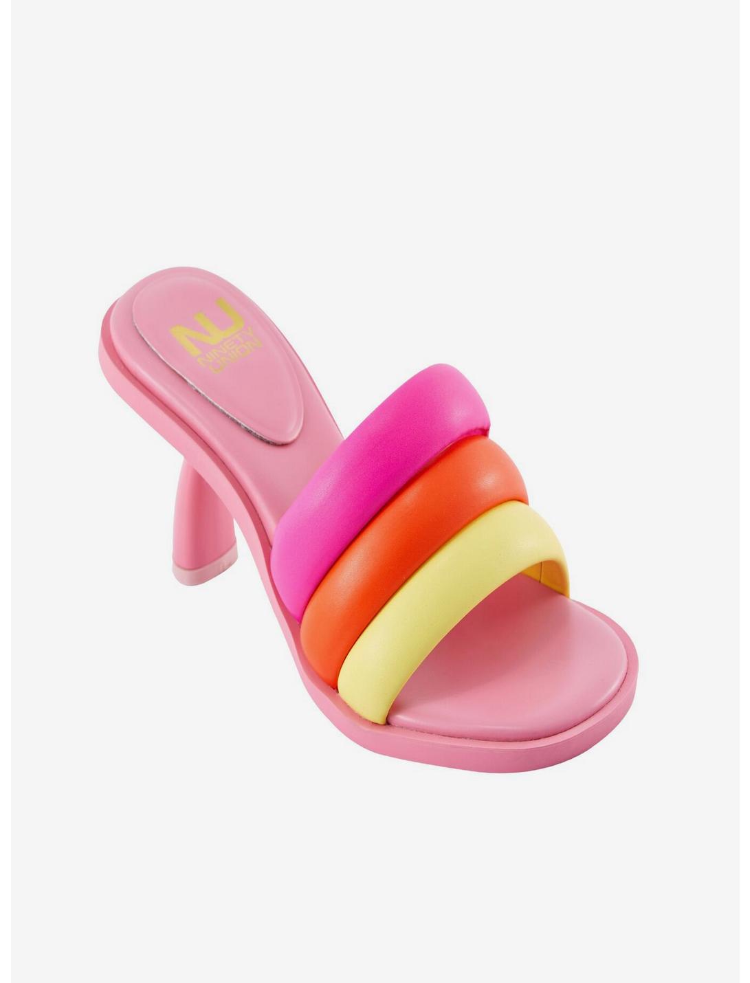 Candy Multicolor Pink Slide, BRIGHT FUSCHIA PINK, hi-res