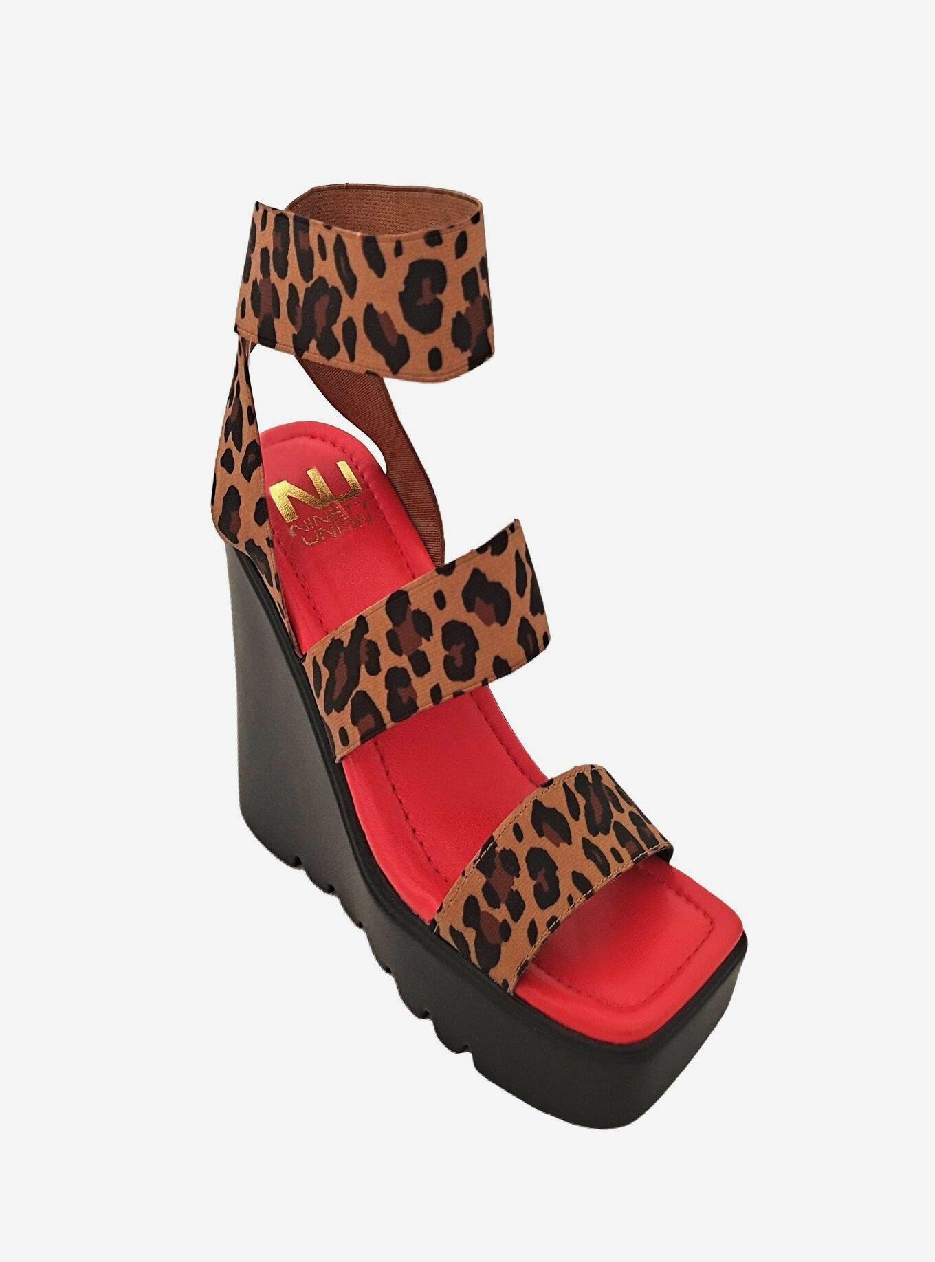 Paige Wedge Sandal Leopard, , hi-res