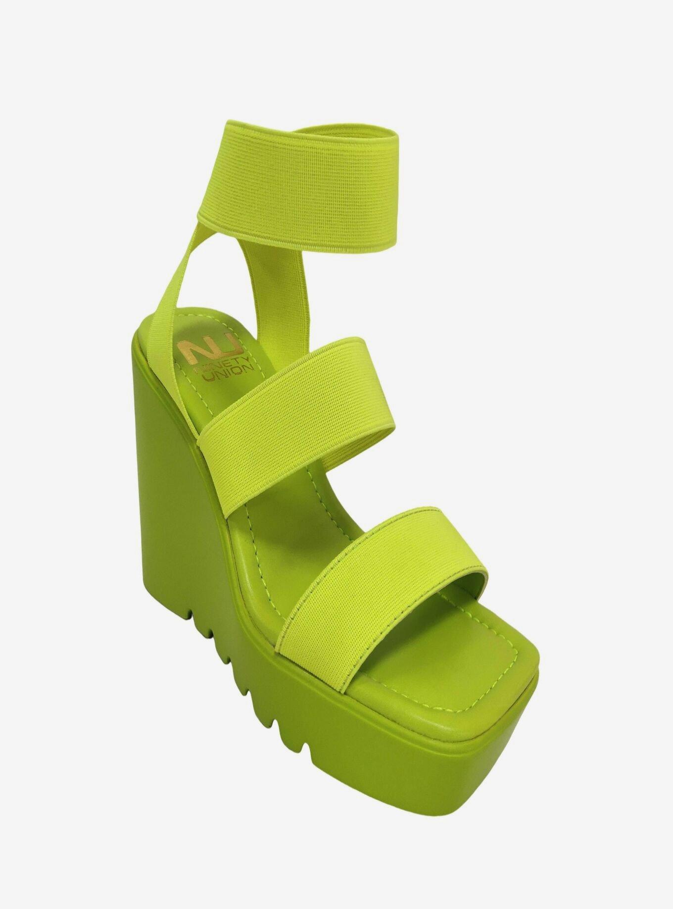 Paige Wedge Sandal Lime, , hi-res