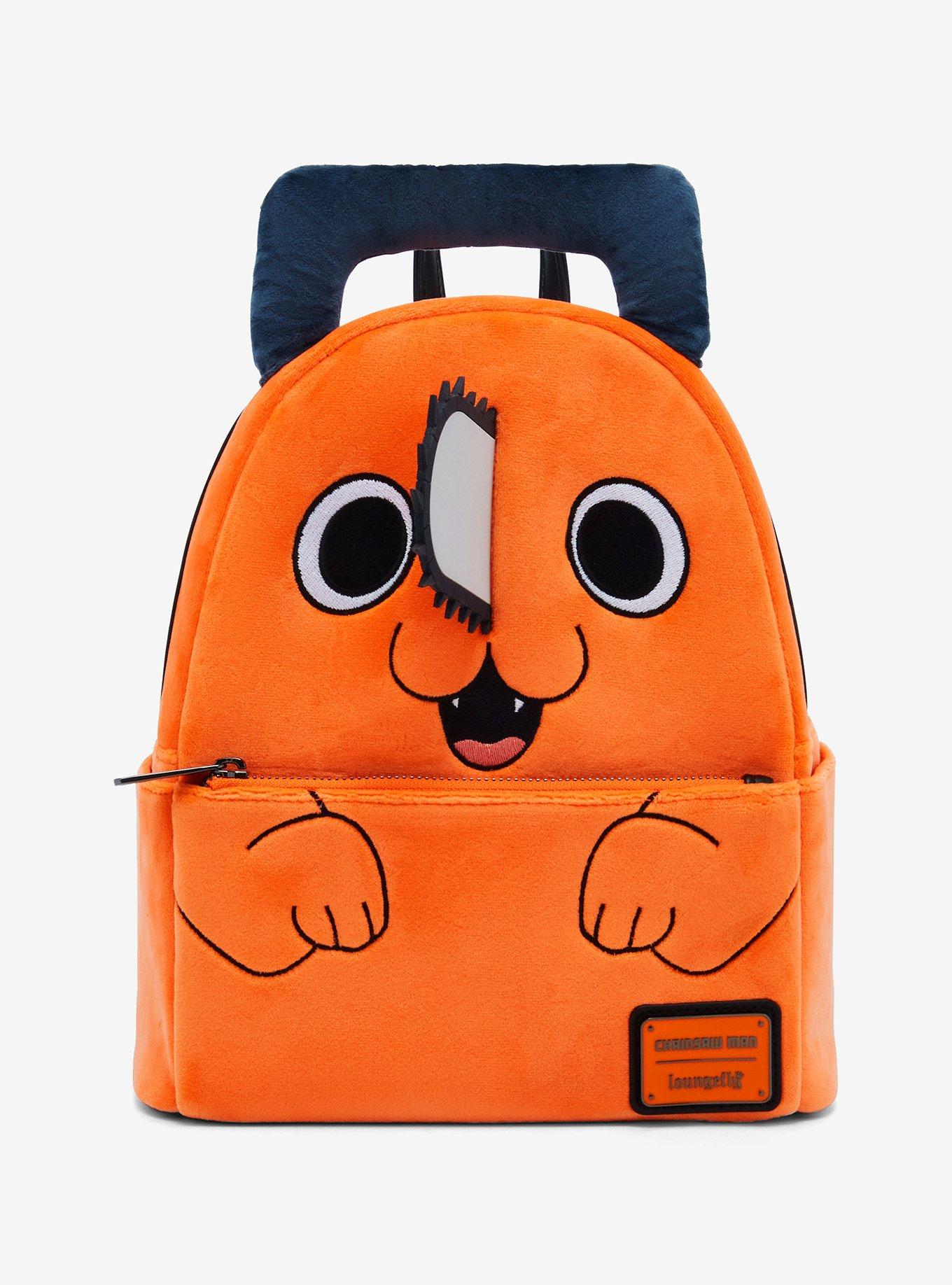 Loungefly Chainsaw Man Pochita Fuzzy Figural Mini Backpack 