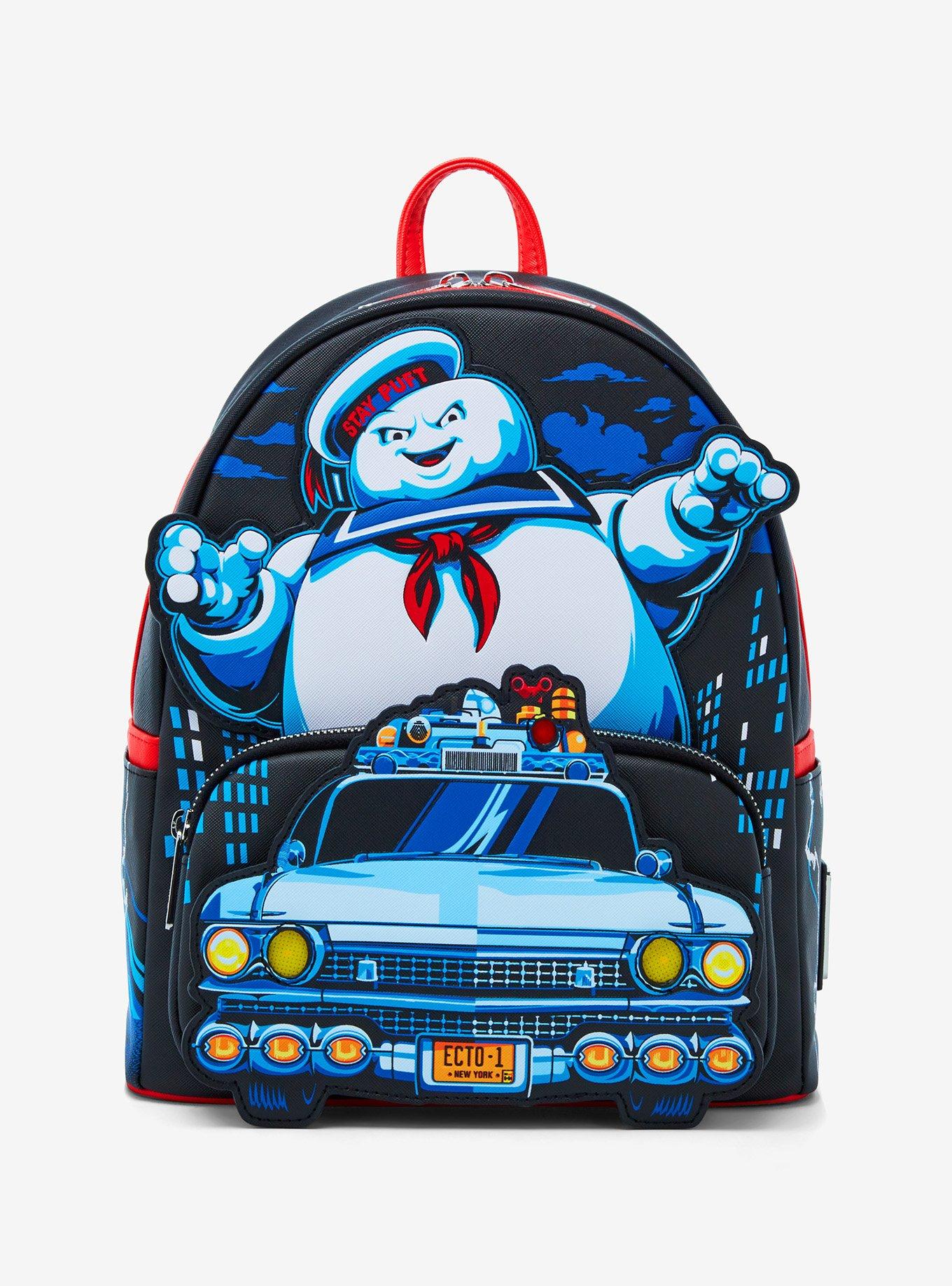 Loungefly Ghostbusters Stay Puft & Ecto-1 Light-Up Mini Backpack, , hi-res