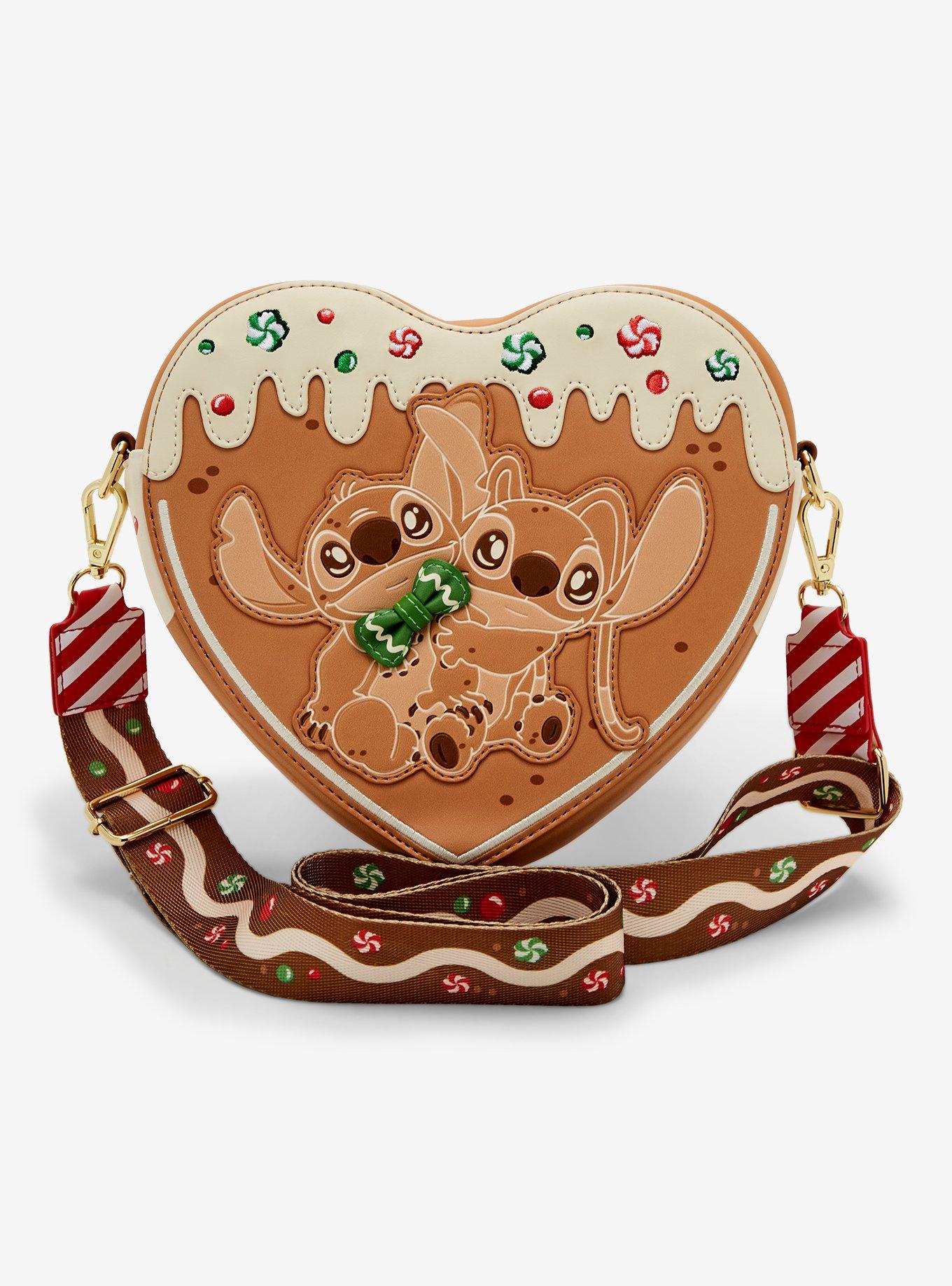 Loungefly Disney Stitch Angel Gingerbread Scented Crossbody Bag With Coin Purse, , hi-res