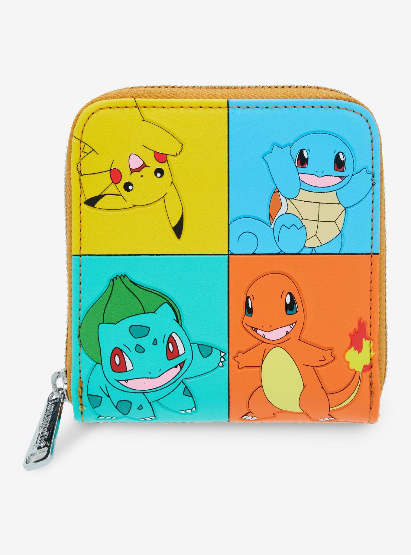 Loungefly Pokemon Pikachu & Friends Color-Block Mini Zipper Wallet, , hi-res