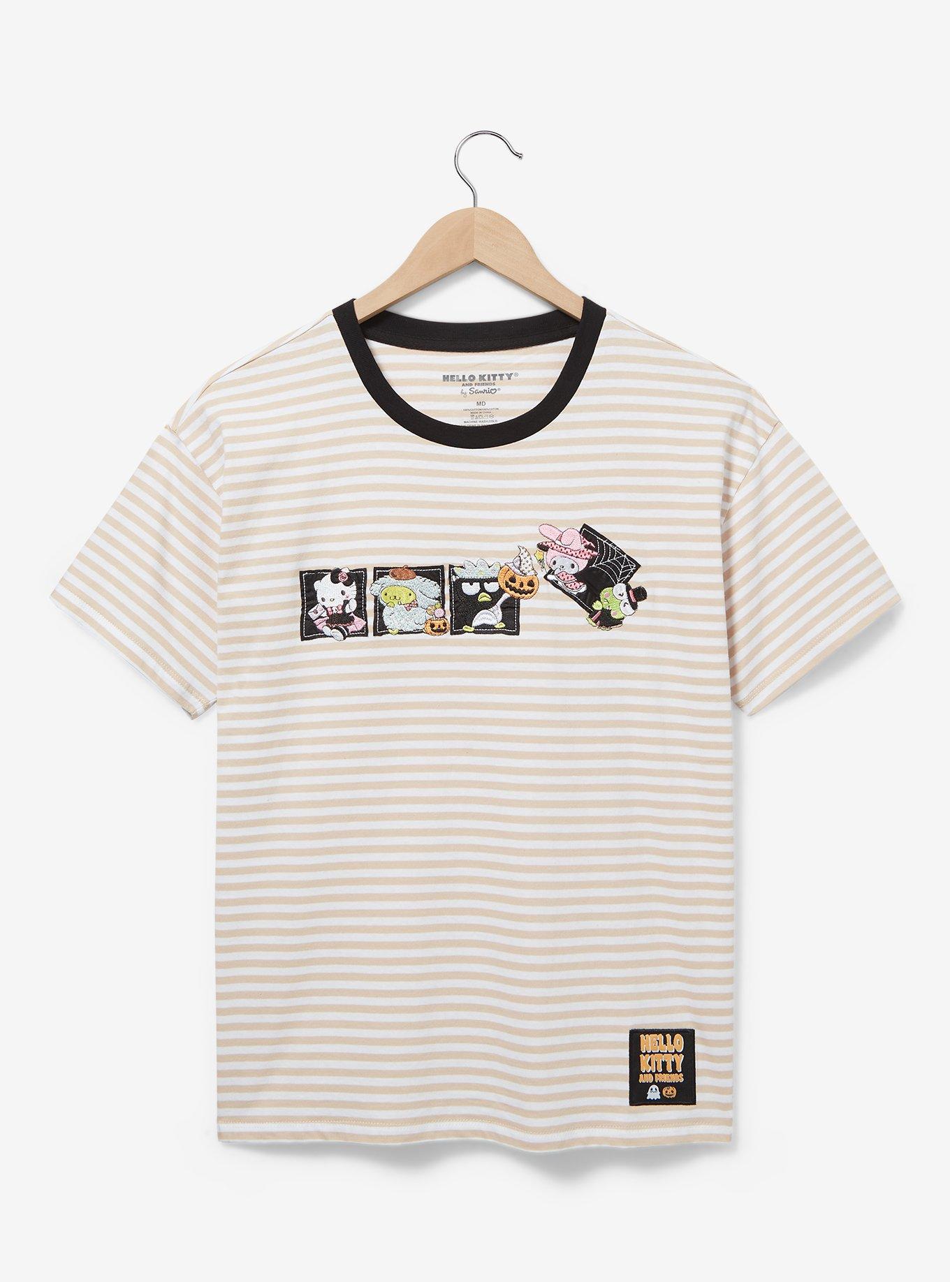 Sanrio Hello Kitty and Friends Halloween Striped Women's T-Shirt — BoxLunch Exclusive, STRIPE - MULTI, hi-res