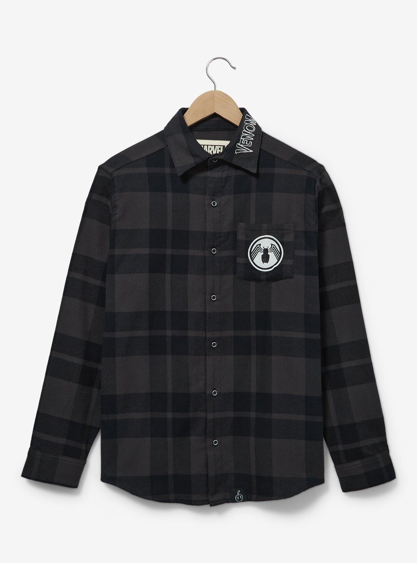 Marvel×Picone コラボお洋服 2点 Marvel Comics Cakeworthy Marvel Venom Flannel | MainPlace Mall