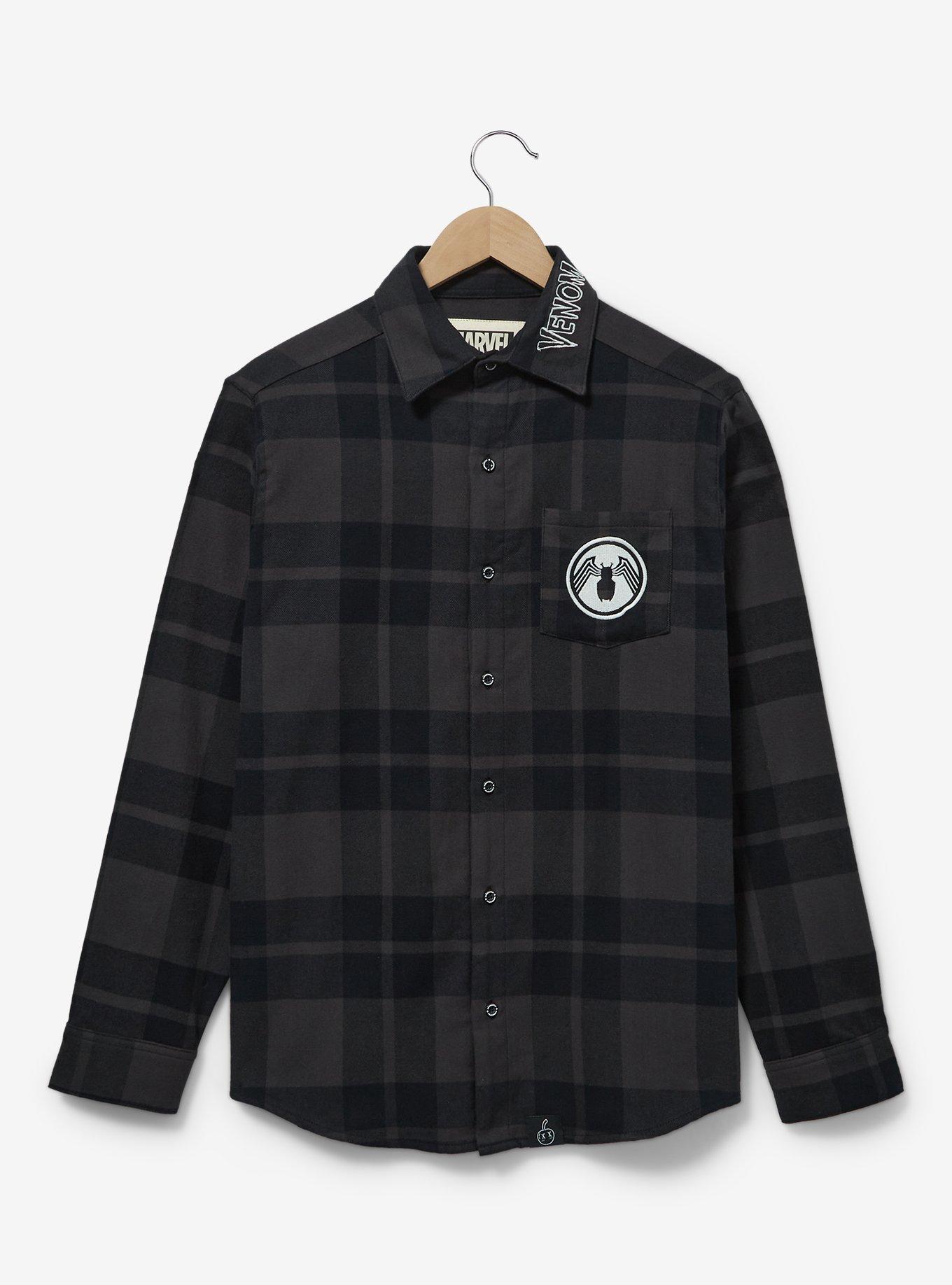 Cakeworthy Marvel Venom Flannel, PLAID, hi-res