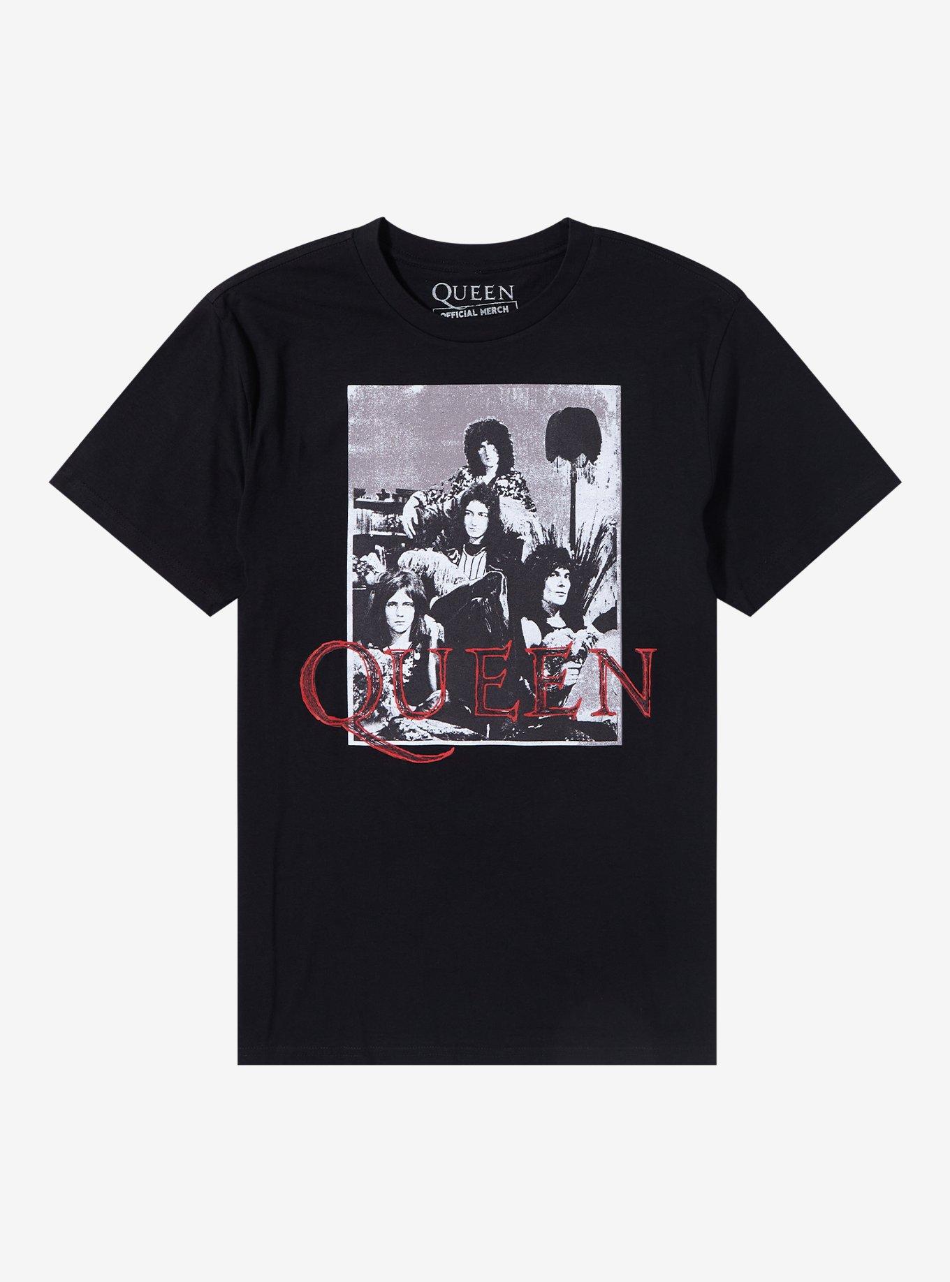 Queen Band Photo T-Shirt, BLACK, hi-res