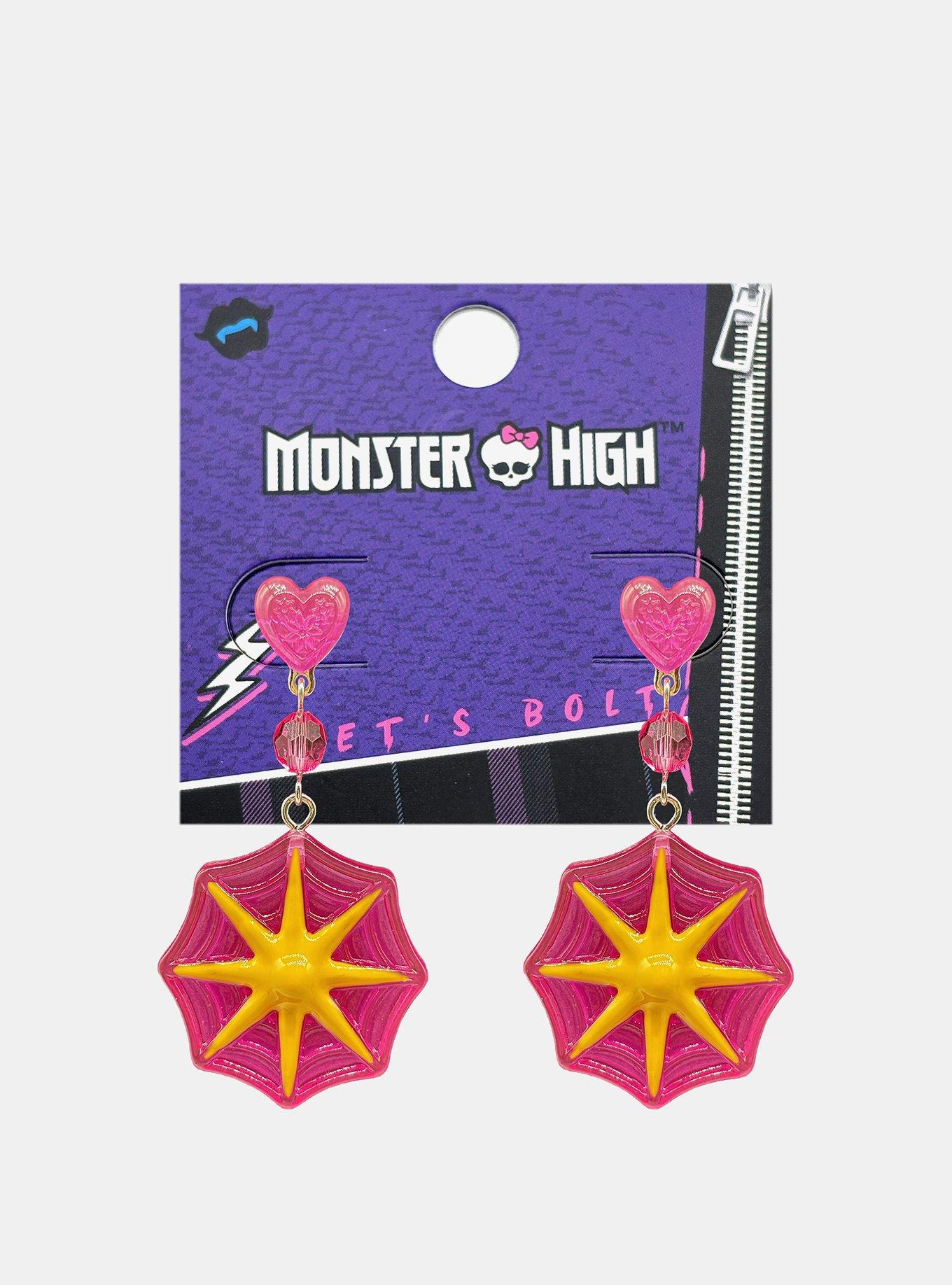 Monster High Draculaura Web Drop Earrings, , hi-res