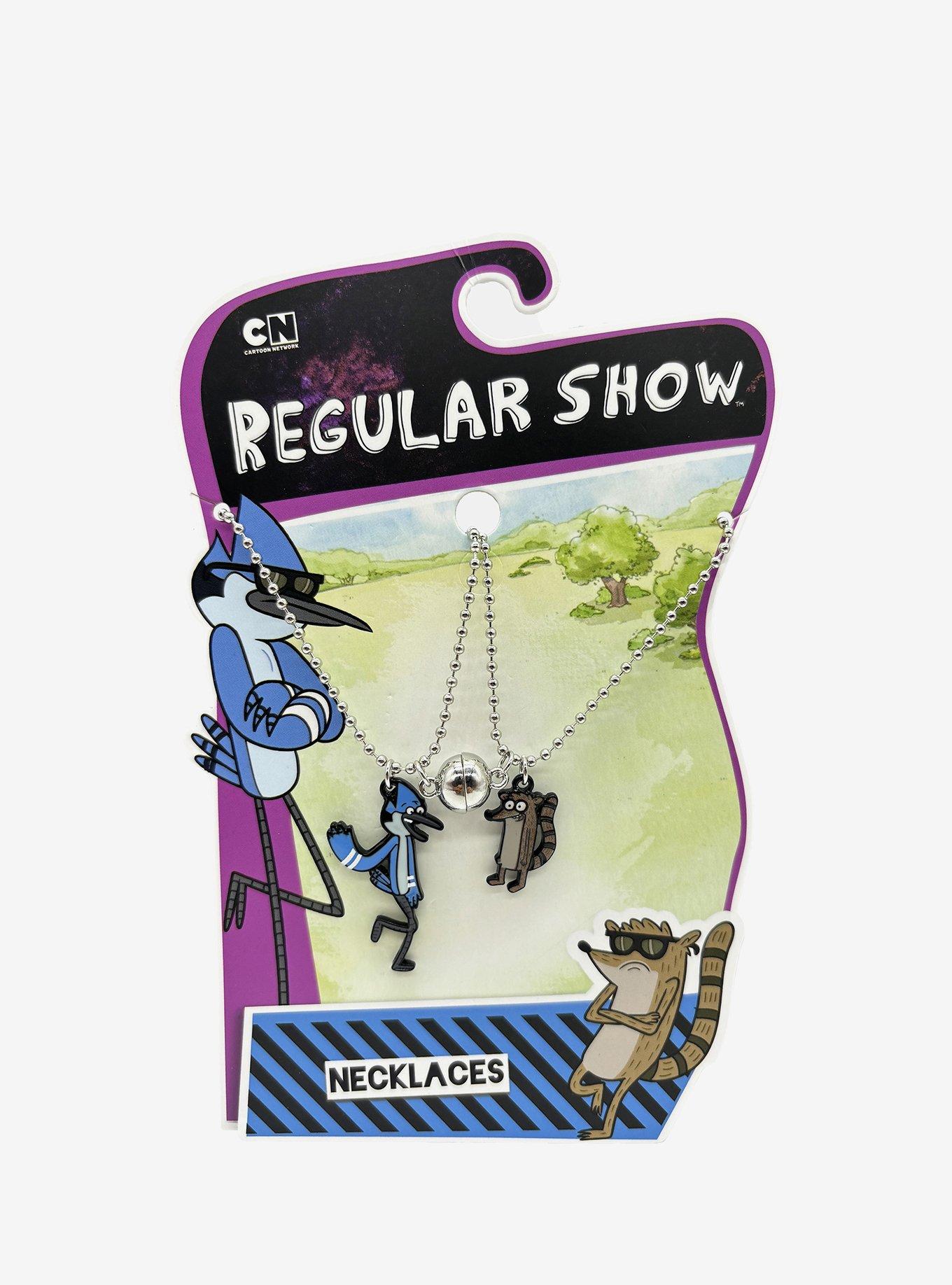 Regular Show Mordecai & Rigby Best Friend Necklace Set, , hi-res