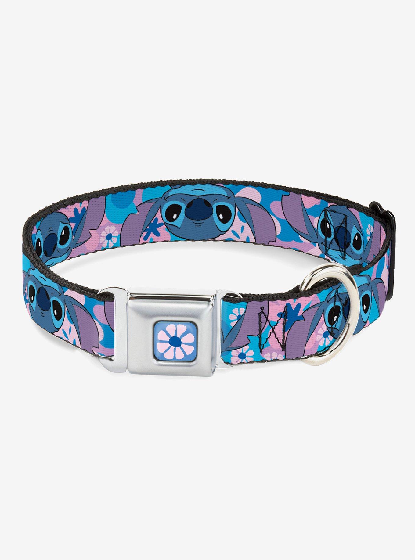 Buckle Down Disney Stitch Hundehalsband – Buntes Nylon-Halsband Mit Clip, Offiziell Lizenziert
