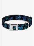 Disney Lilo & Stitch Electric Stitch Poses Seatbelt Buckle Dog Collar, BLUE, hi-res