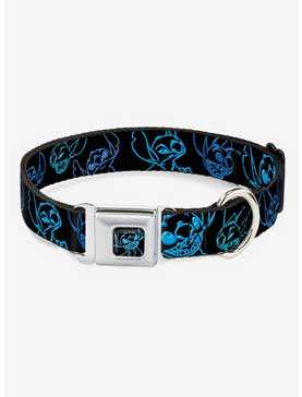 Disney Lilo & Stitch Electric Stitch Poses Seatbelt Buckle Dog Collar, , hi-res