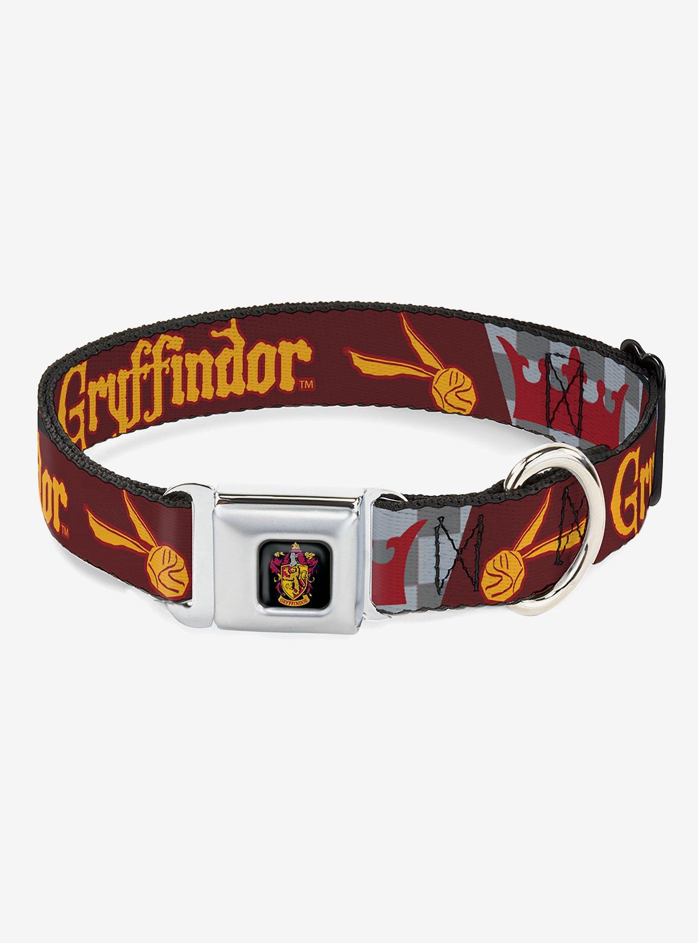 Harry Potter Gryffindor Quidditch Ball Crown Seatbelt Buckle Dog Collar, , hi-res
