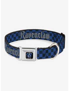 Harry Potter Ravenclaw Checker Seatbelt Buckle Dog Collar, , hi-res