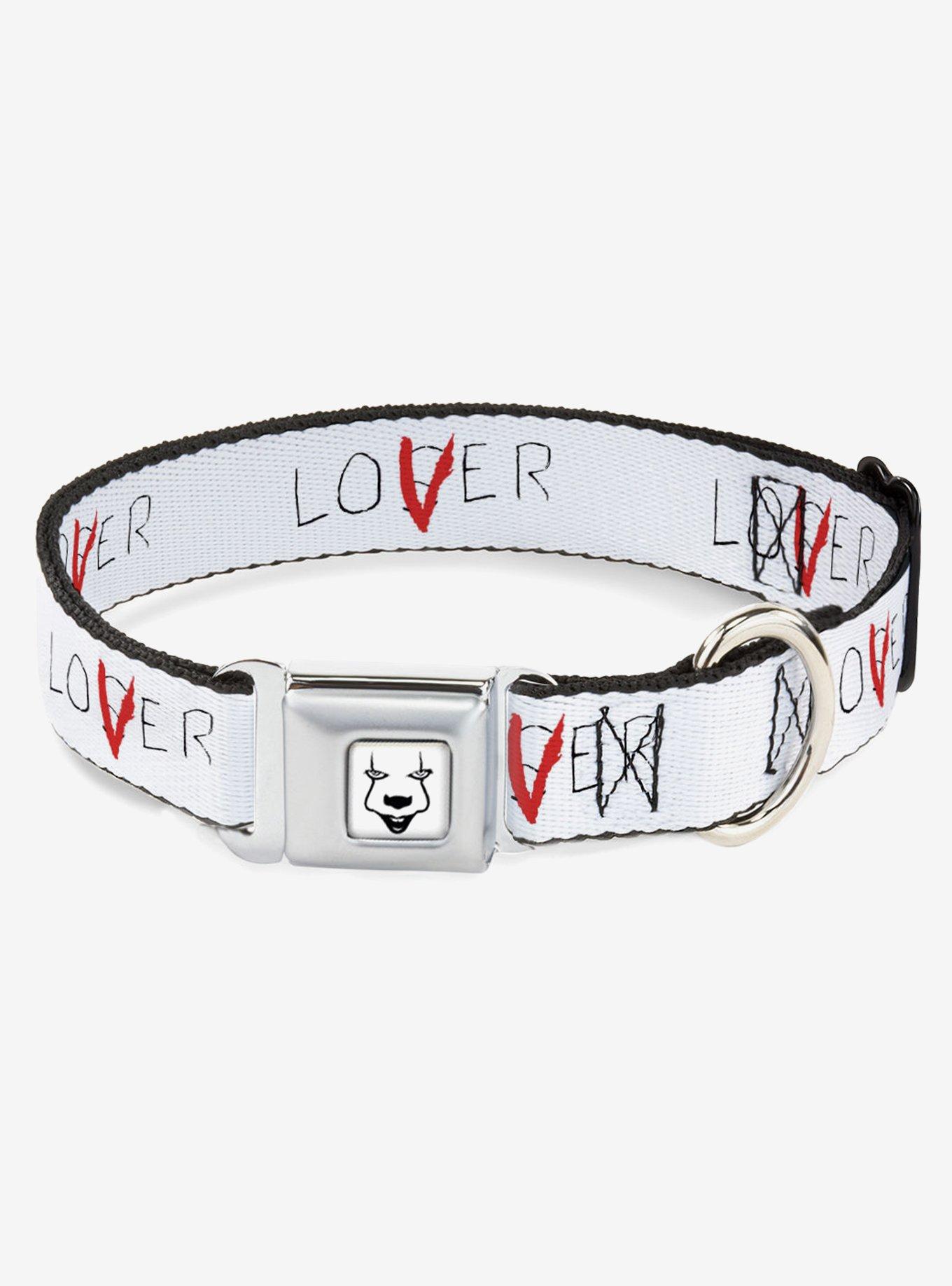 IT Chapter Two Loser Lover Quote Seatbelt Buckle Dog Collar, , hi-res