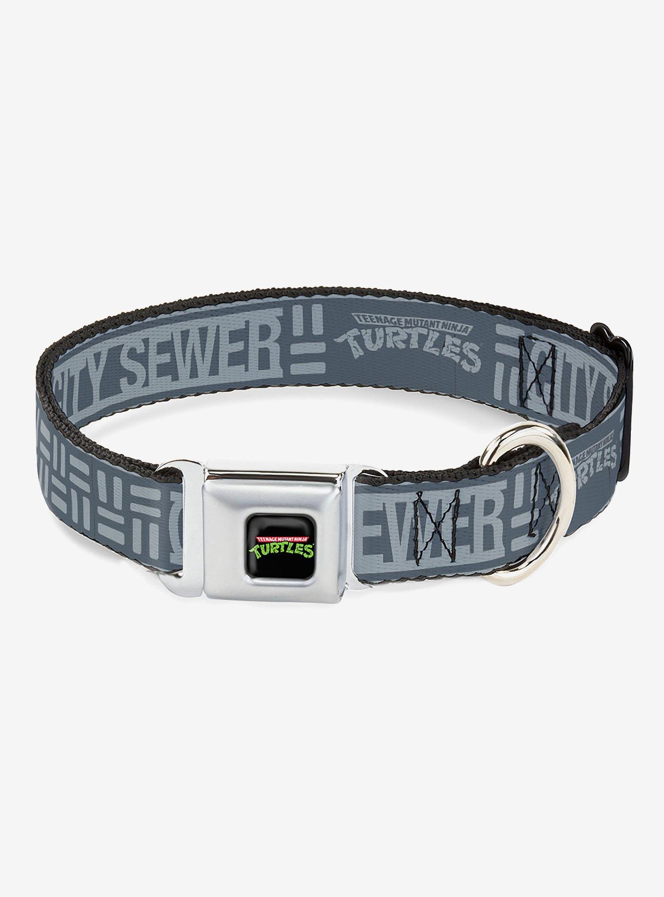 Teenage Mutant Ninja Turtles City Sewer Logo Seatbelt Buckle Dog Collar