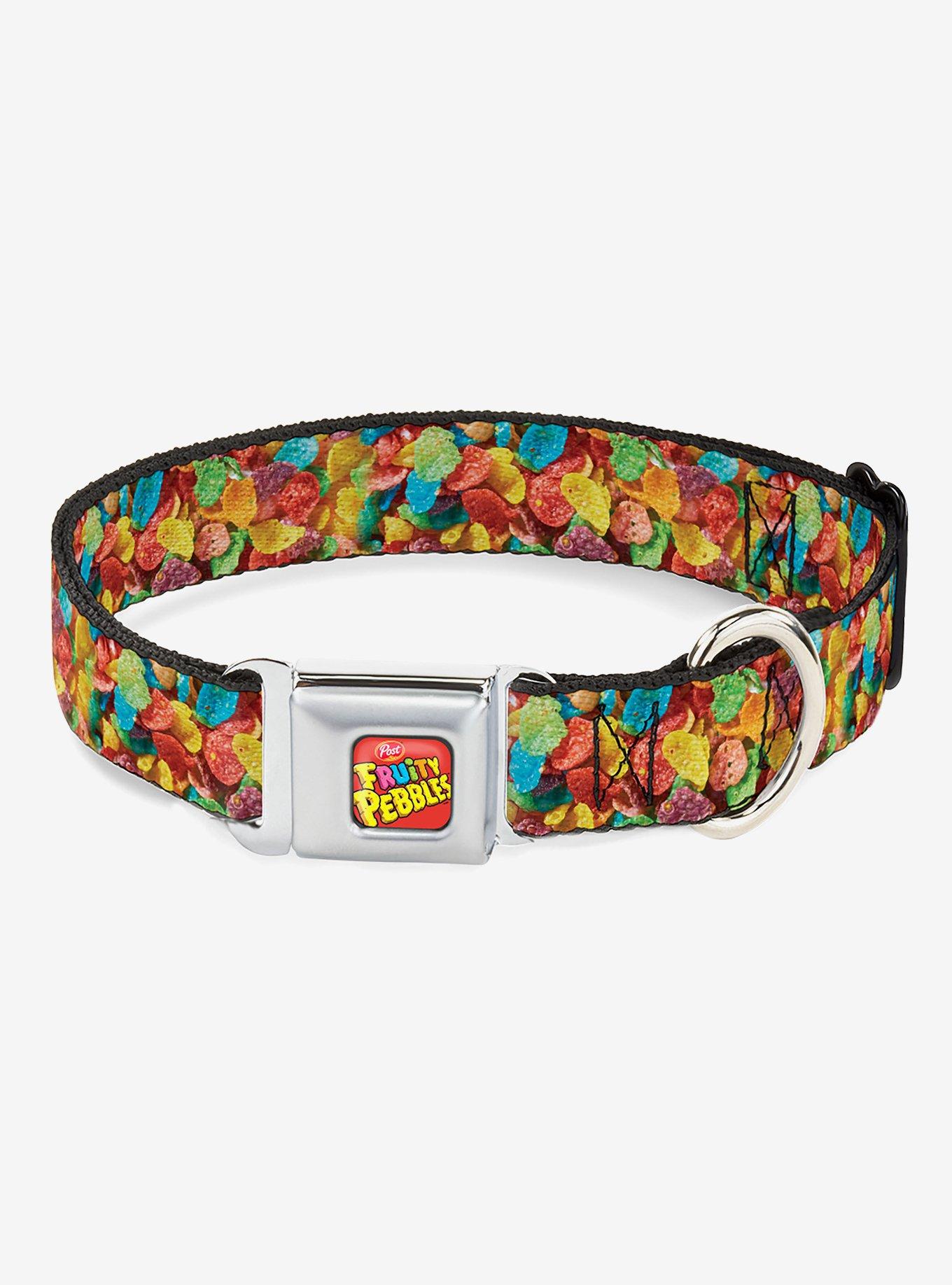 The Flintstones Fruity Pebbles Vivid Close Up Seatbelt Buckle Dog Collar