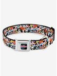The Powerpuff Girls Expressions Stacked Seatbelt Buckle Dog Collar, MULTI, hi-res