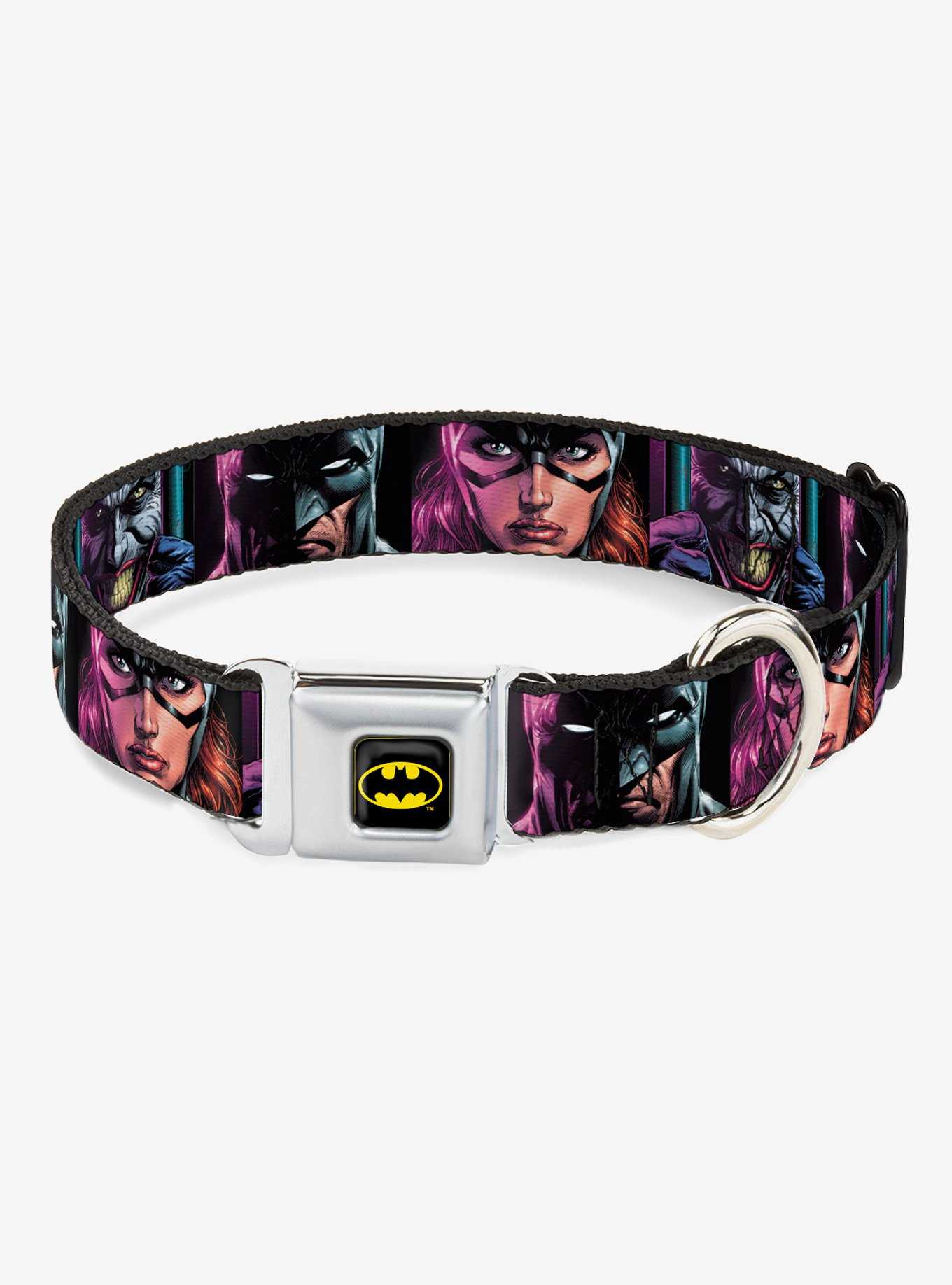 DC Comics Batman Batgirl Joker Comic Book Cover Seatbelt Buckle Dog Collar, , hi-res