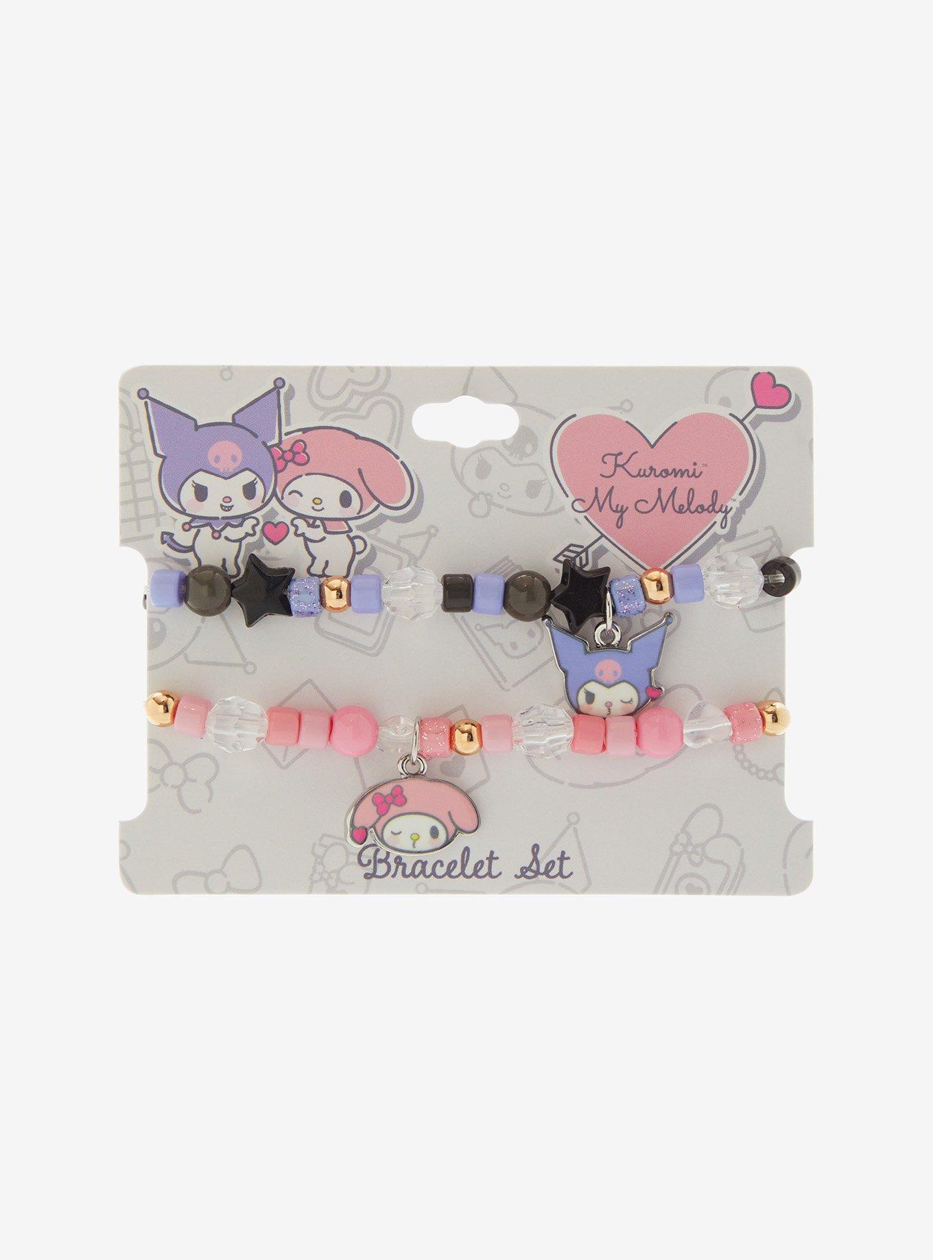 Kuromi & My Melody Beaded Best Friend Bracelet Set, , hi-res