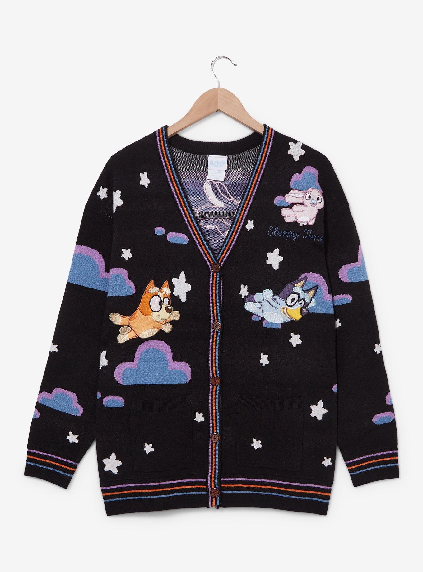 Bluey Heeler Family Sleepy Time Women's Cardigan — BoxLunch Exclusive, , hi-res