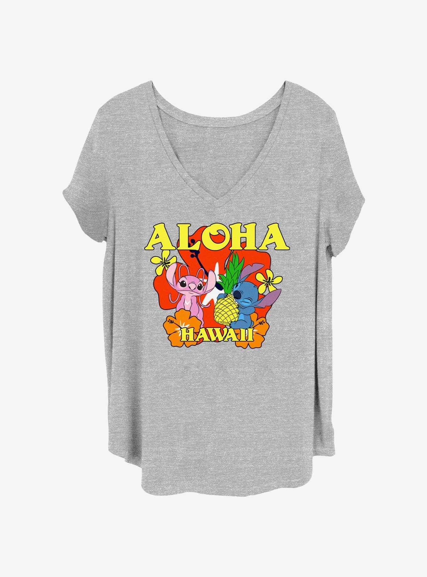 Disney Lilo & Stitch Aloha Angel & Stitch Girls T-Shirt Plus Size, , hi-res