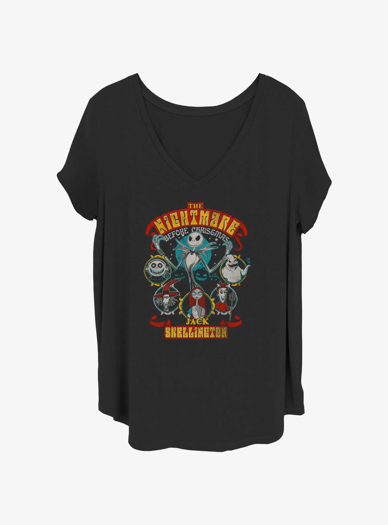 The Nightmare Before Christmas Fillmore Nightmare Girls T-Shirt Plus Size, BLACK, hi-res