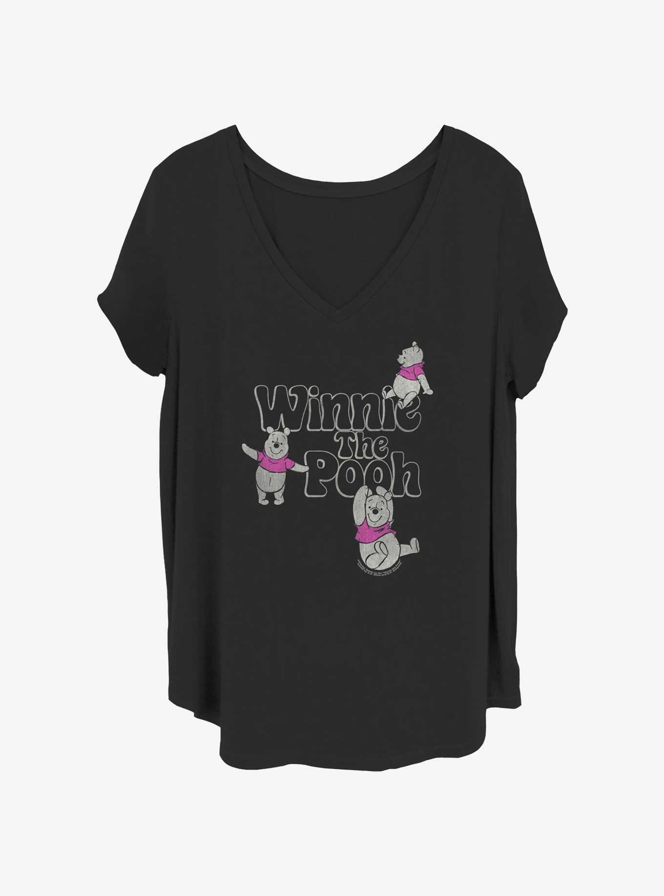 Disney Winnie The Pooh Soft Pop Winnie Girls T-Shirt Plus Size, BLACK, hi-res