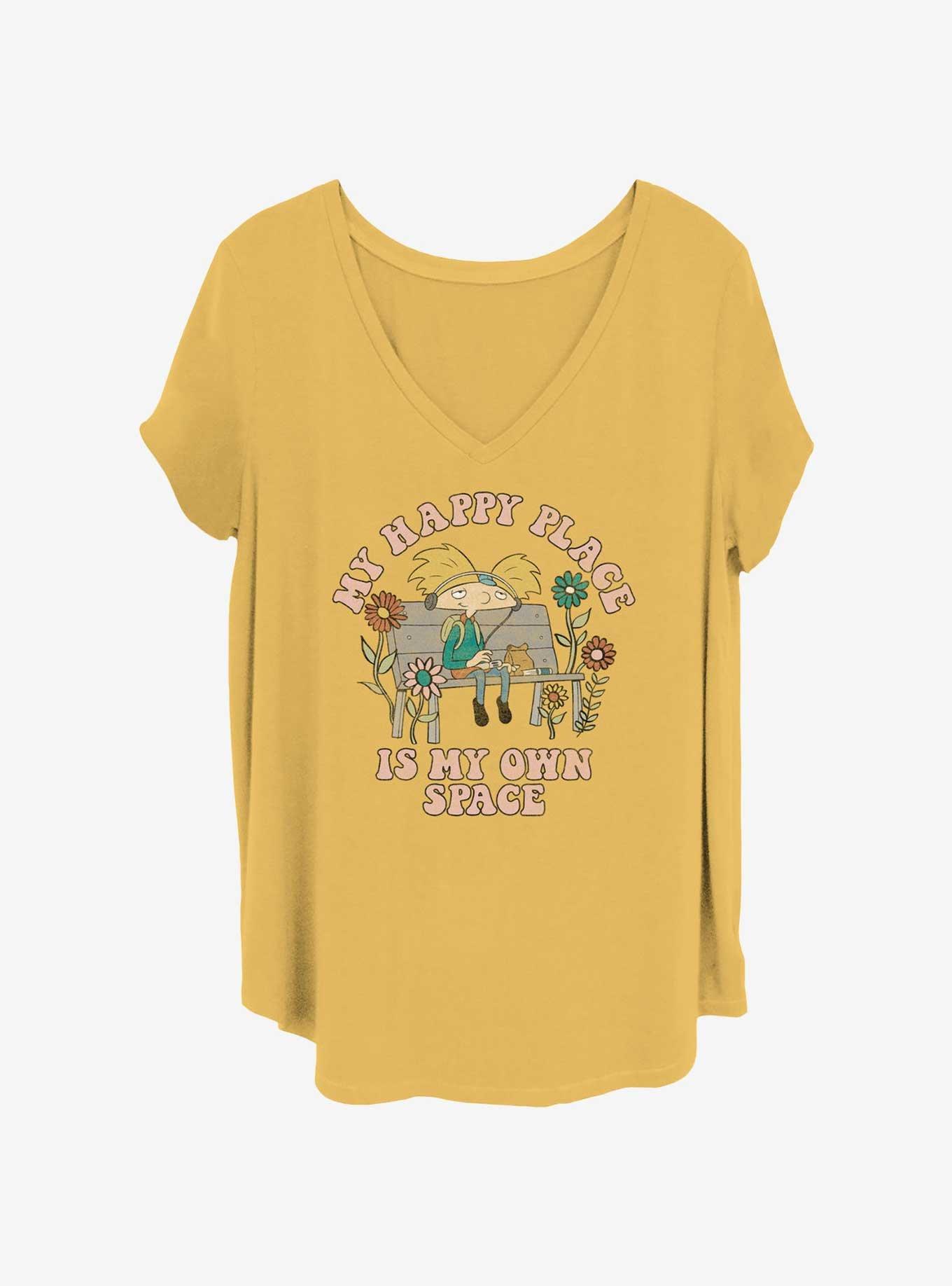 Nickelodeon Hey Arnold My Happy Place Girls T-Shirt Plus Size, OCHRE, hi-res