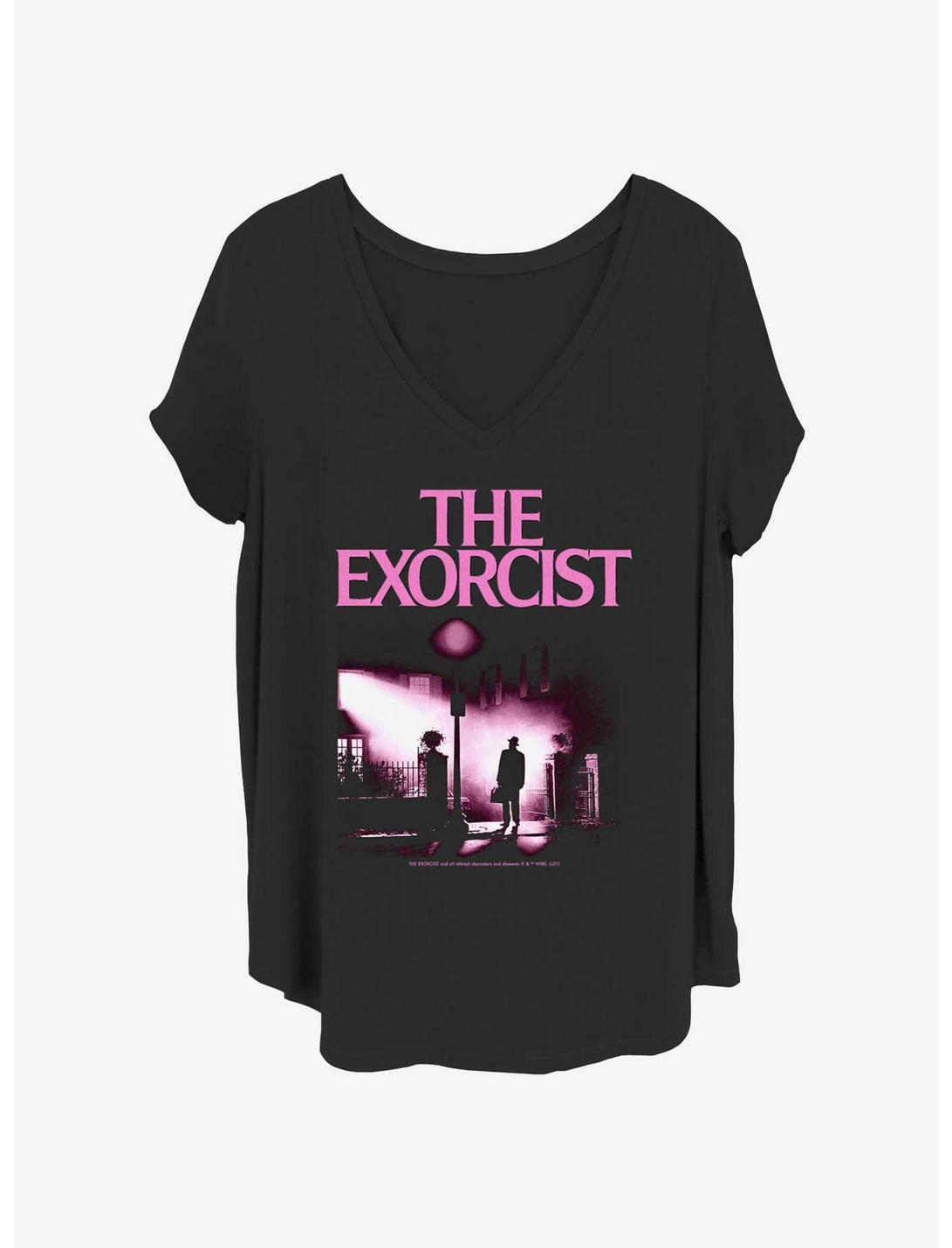 The Exorcist Logo Pop Girls T-Shirt Plus Size, BLACK, hi-res
