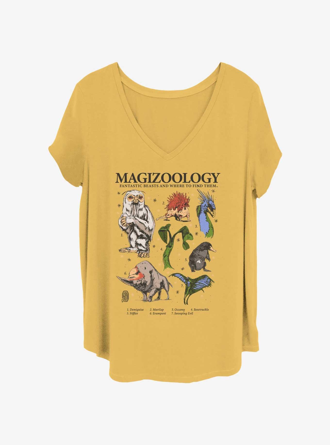 Fantastic Beasts and Where to Find Them Magizoology Girls T-Shirt Plus Size, OCHRE, hi-res