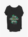 The Lord of the Rings The Fellowship Girls T-Shirt Plus Size, BLACK, hi-res