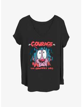 Courage the Cowardly Dog Courage Cave Girls T-Shirt Plus Size, , hi-res