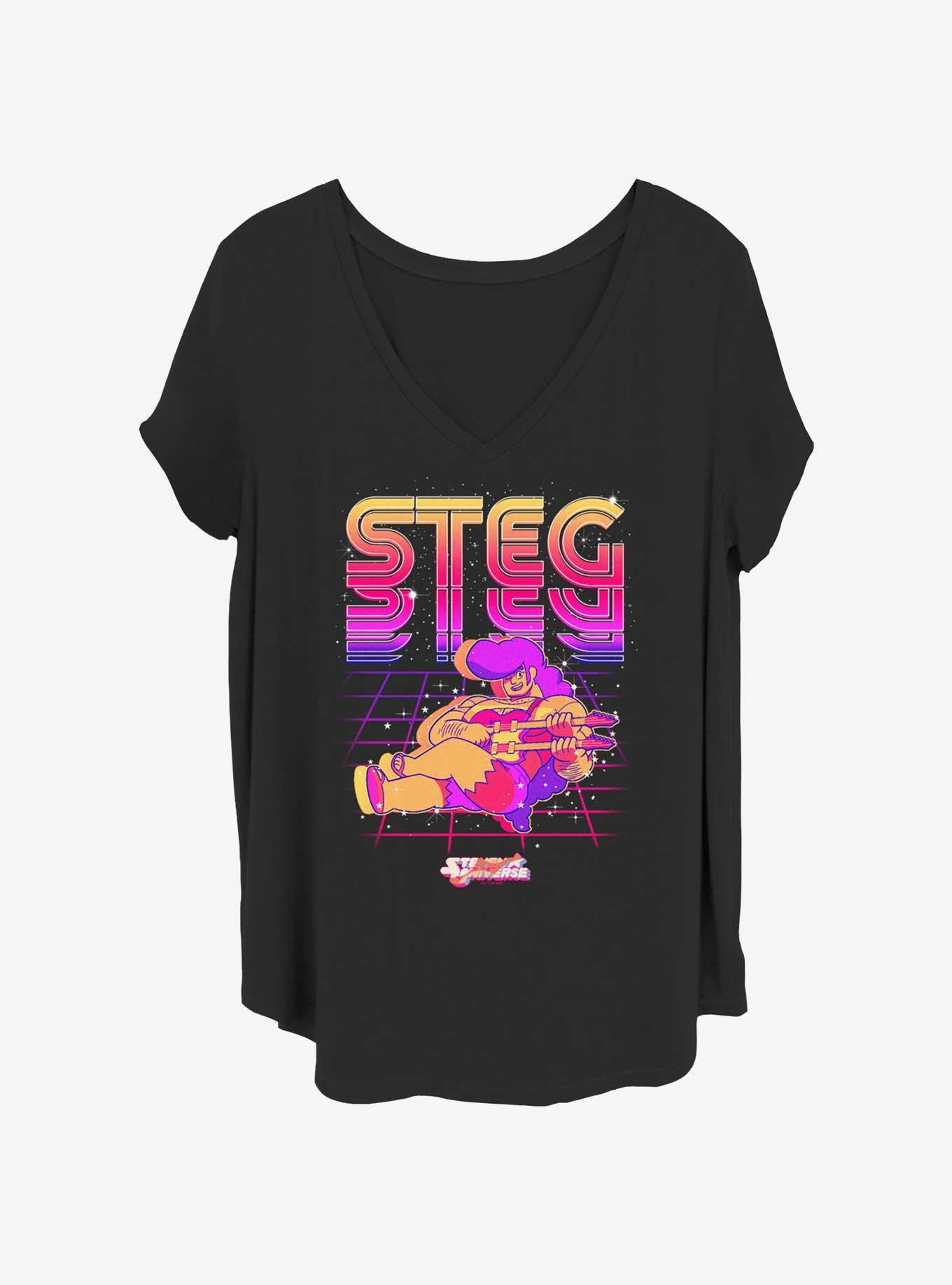 Steven Universe Steg Girls T-Shirt Plus Size, BLACK, hi-res