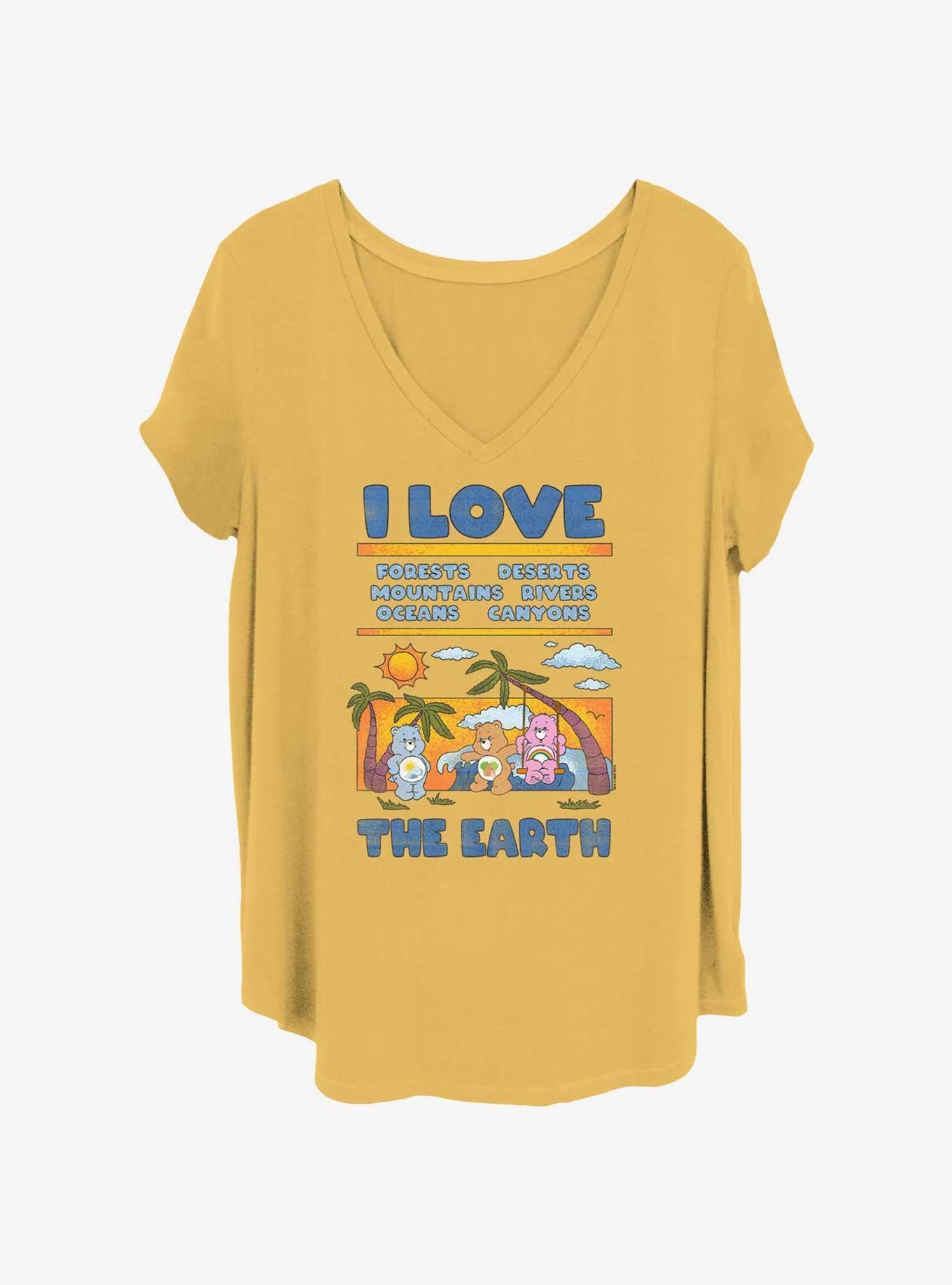 Care Bears Love Earth Bears Girls T-Shirt Plus Size, OCHRE, hi-res