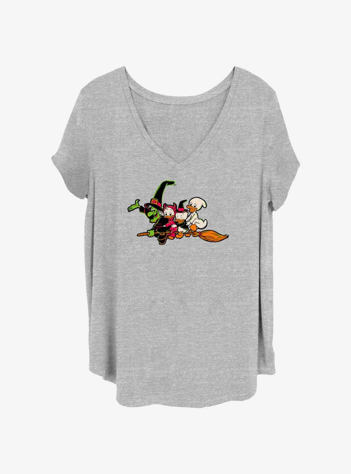 Disney100 Duckies Witchy Fly Girls T-Shirt Plus Size, HEATHER GR, hi-res
