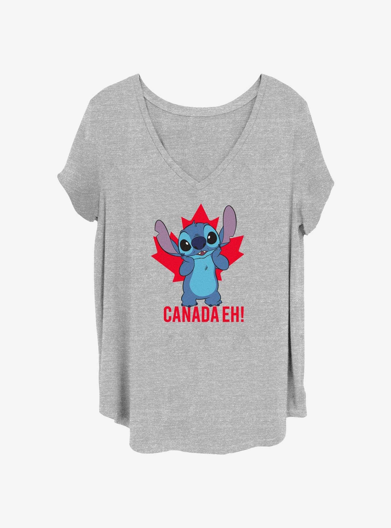 Disney Lilo & Stitch Canada Day Stitch Girls T-Shirt Plus Size, , hi-res