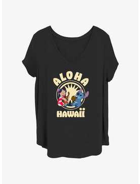 Disney Lilo & Stitch Aloha Hawaii Girls T-Shirt Plus Size, , hi-res