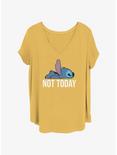 Disney Lilo & Stitch Not Today Girls T-Shirt Plus Size, OCHRE, hi-res