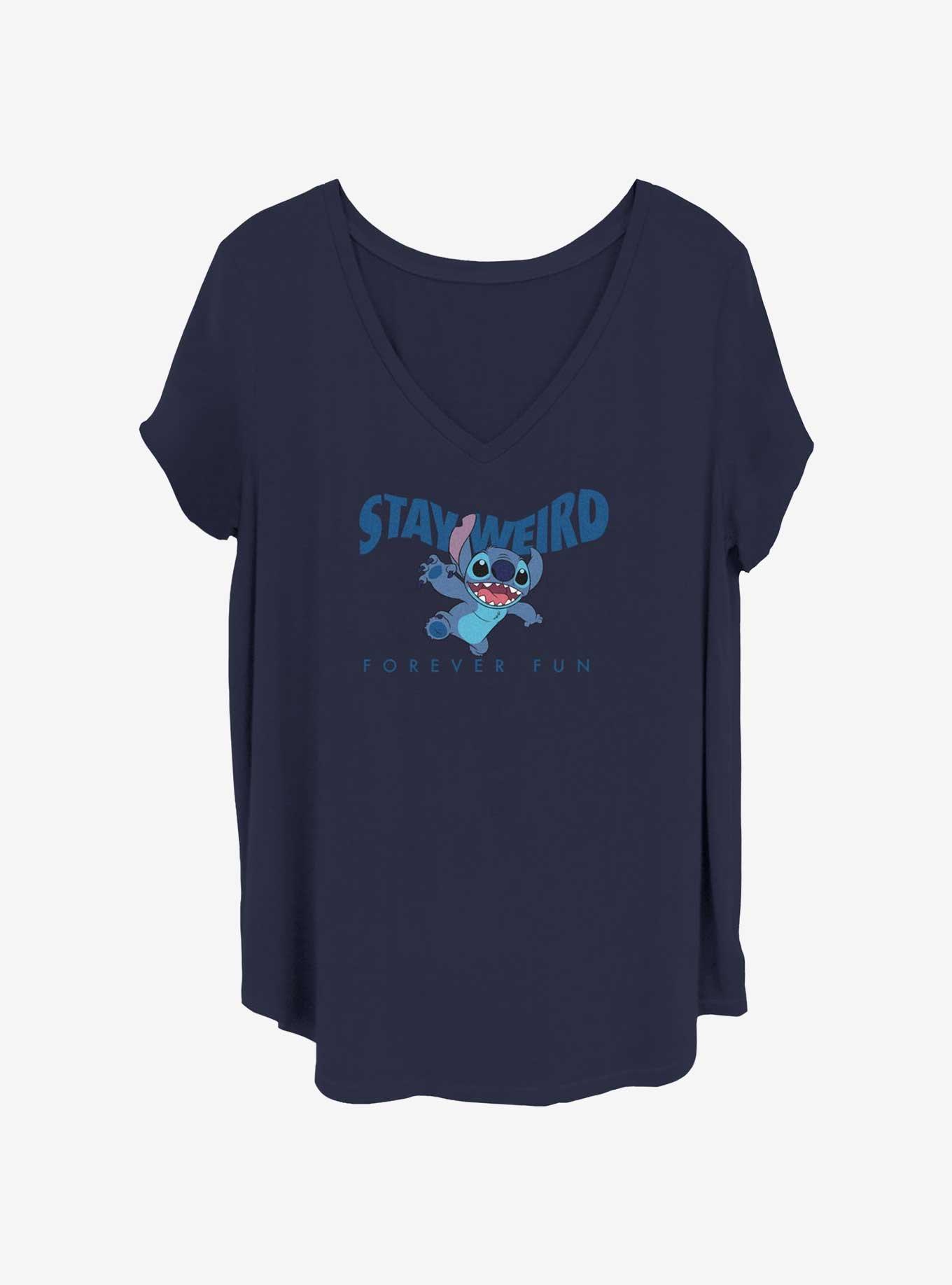 Disney Lilo & Stitch Forever Fun Girls T-Shirt Plus Size, NAVY, hi-res