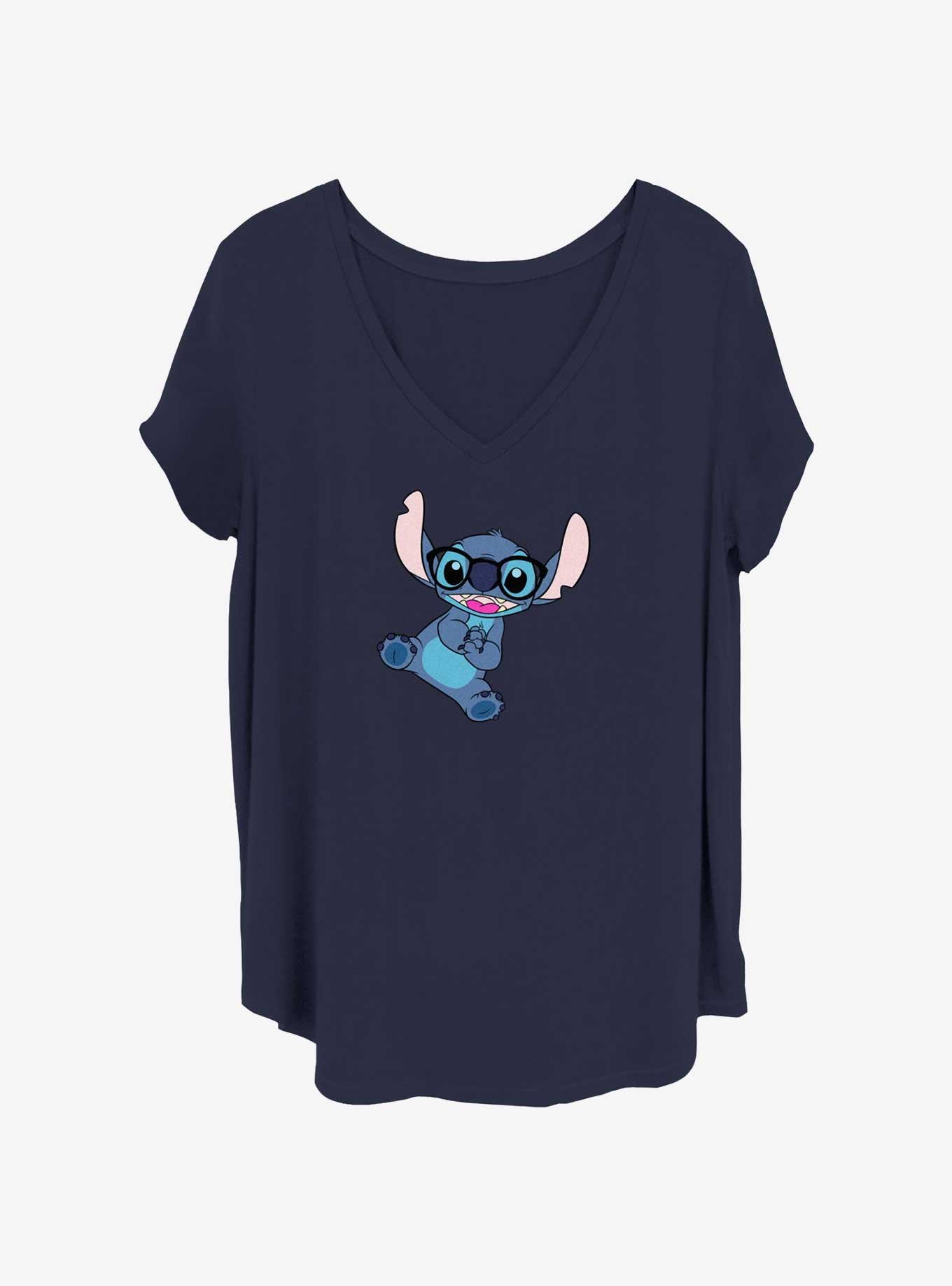 Disney Lilo & Stitch Glasses Smarter Girls T-Shirt Plus
