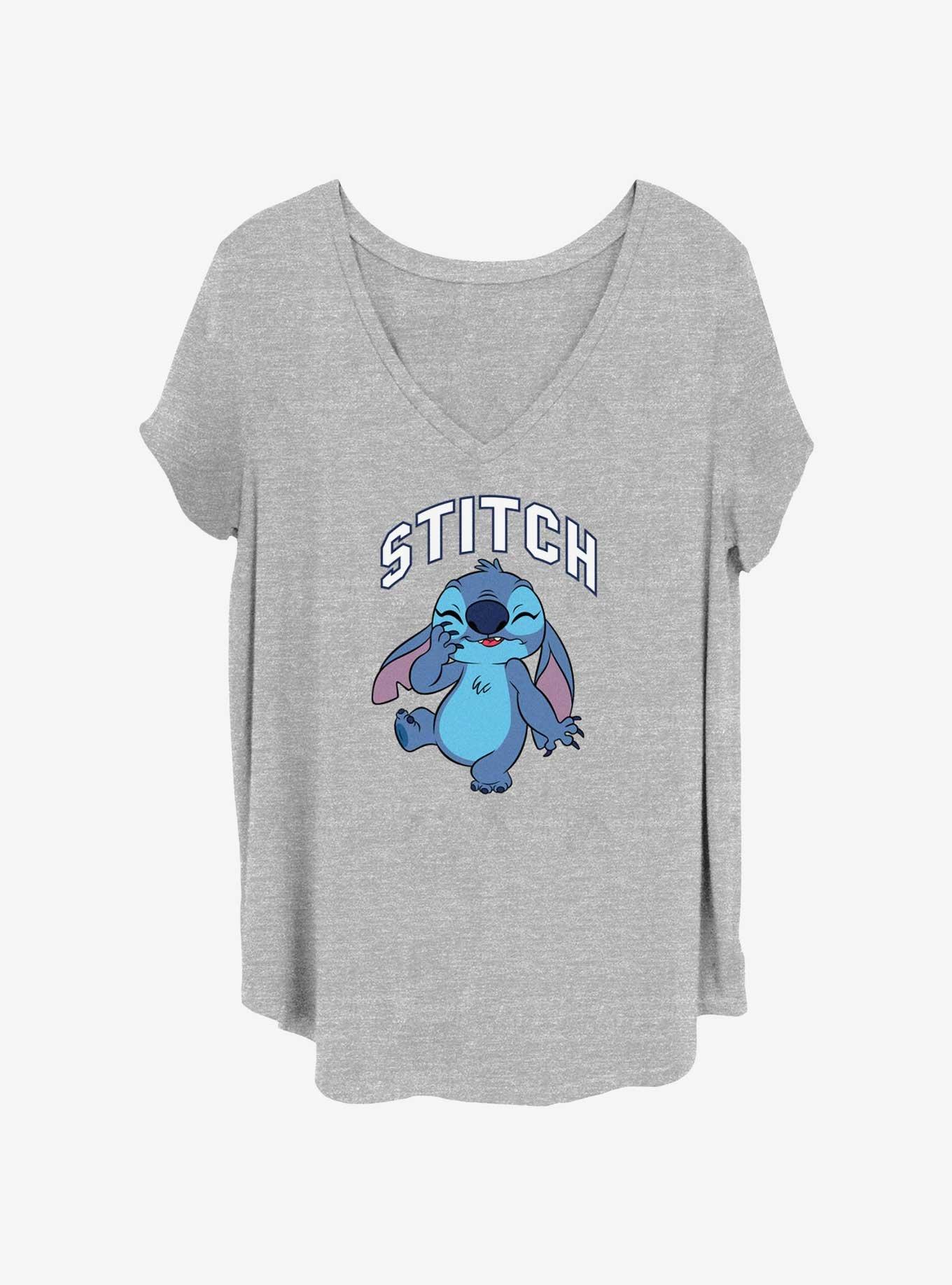 Disney Lilo & Stitch Embarrassed Girls T-Shirt Plus Size, HEATHER GR, hi-res