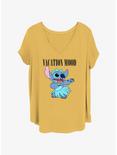 Disney Lilo & Stitch Vacation Mood Stitch Girls T-Shirt Plus Size, OCHRE, hi-res