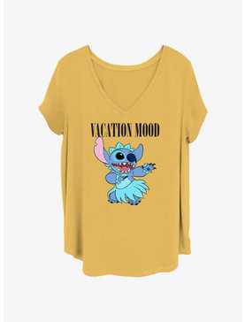 Disney Lilo & Stitch Vacation Mood Stitch Girls T-Shirt Plus Size, , hi-res