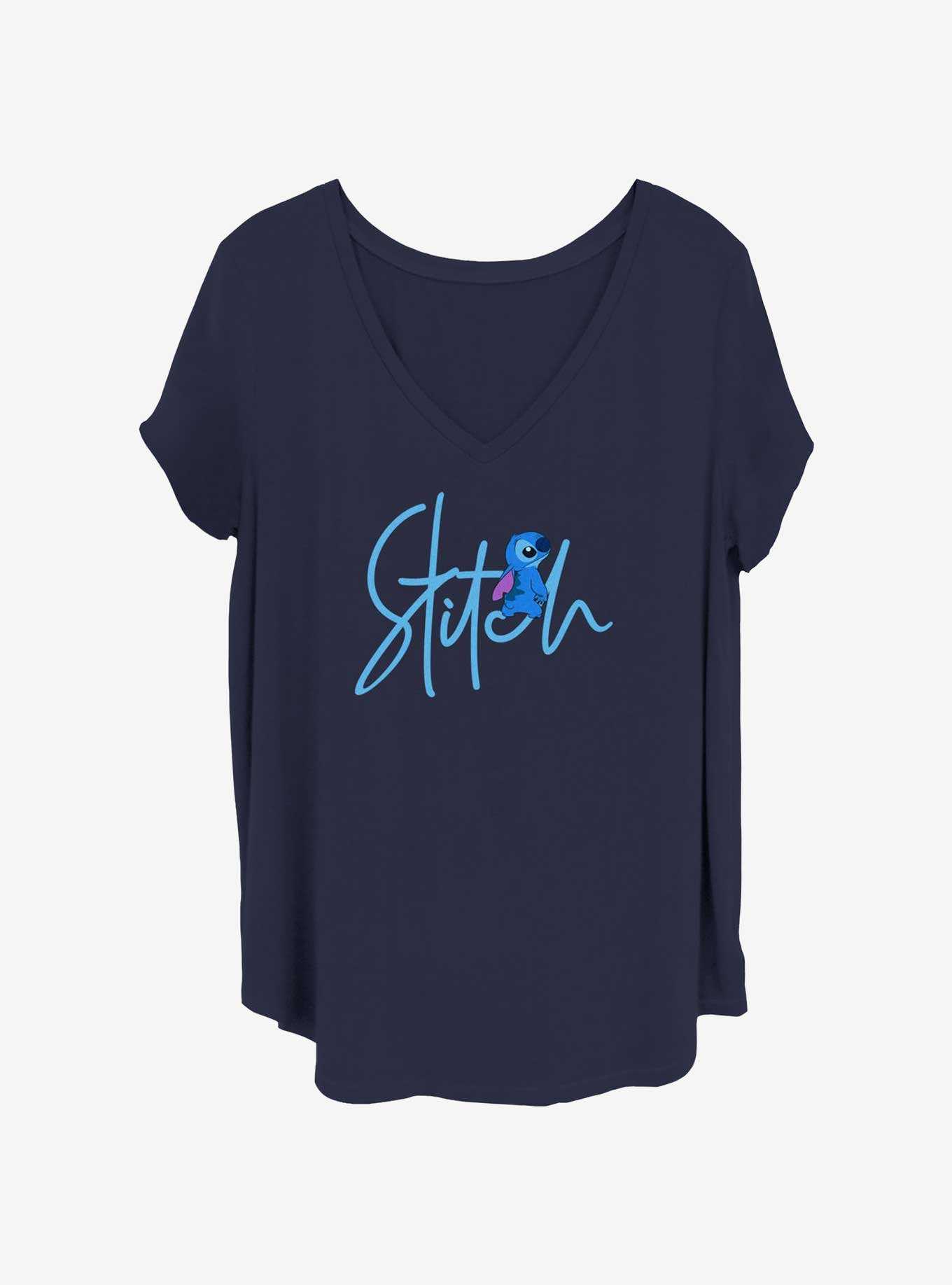 Disney Lilo & Stitch Handwriting Girls T-Shirt Plus Size, , hi-res