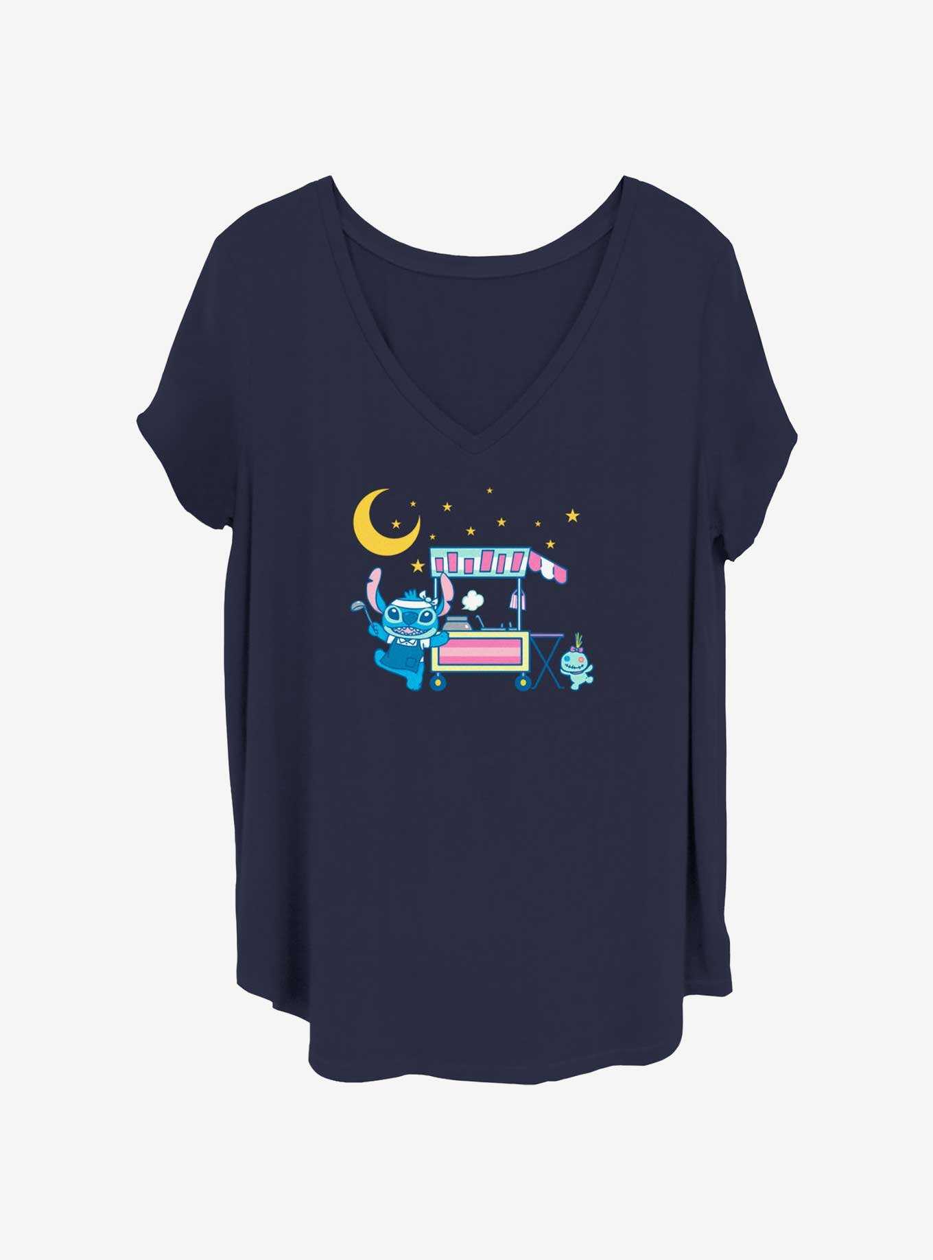 Disney Lilo & Stitch Chinese Street Food Girls T-Shirt Plus Size, , hi-res