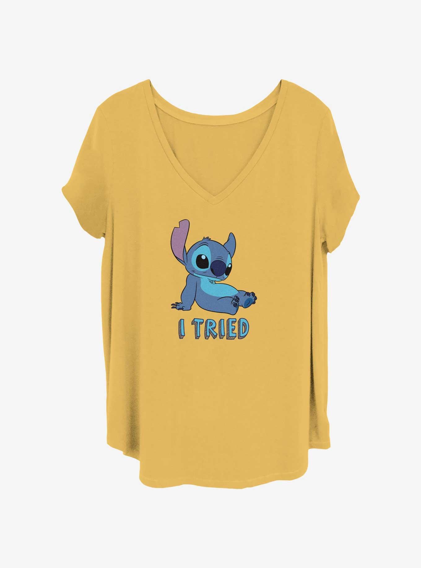 Disney Lilo & Stitch I Tried Girls T-Shirt Plus Size, OCHRE, hi-res