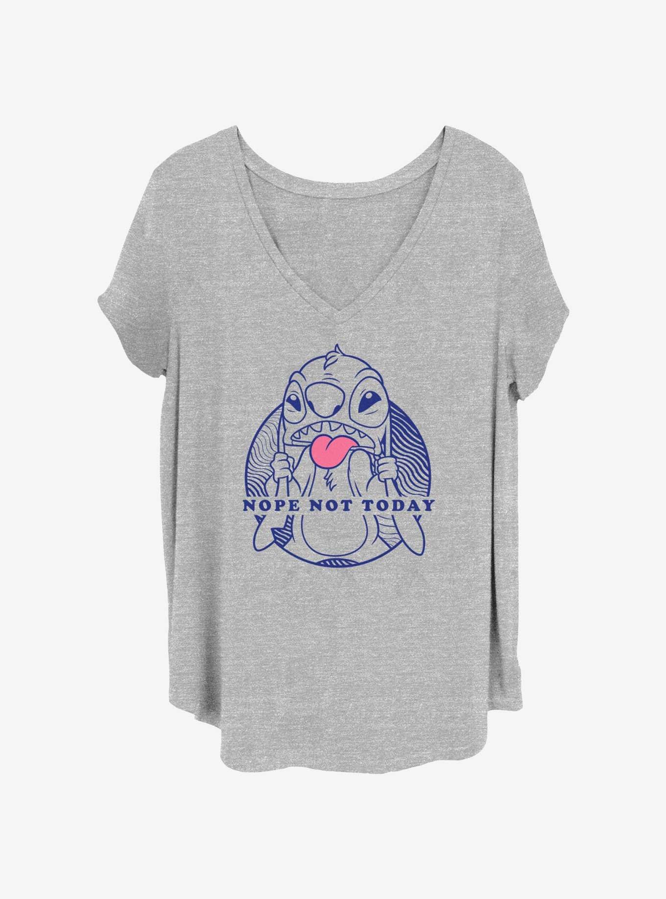 Disney Lilo & Stitch Nope Not Today Girls T-Shirt Plus Size, , hi-res