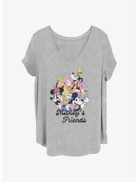 Disney Mickey Mouse Mickey's Friends Girls T-Shirt Plus Size, , hi-res